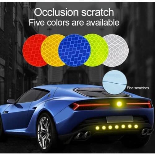 6pieces/Set Adhesive Decals For Motorcycle Helmets Bicycle Car Night Visibility Safety Sticker
