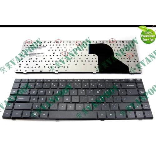 New Laptop keyboard for HP Compaq 620 621 625 CQ620 CQ621 CQ625 Black US version - V115326AS1 US