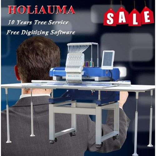 Newest automatic dahao A15 computerized embroidery machine in guangzhou best 1 head embroidery machine for cap/t shirt/flat/3d