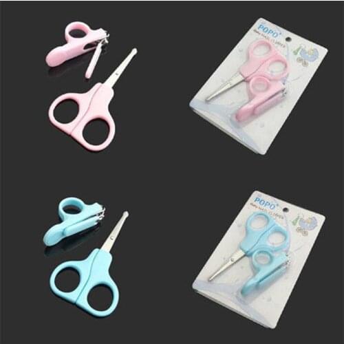 2019 New Lovely Mini Baby Nail Care Practical Clippers Trimmers Convenient Daily Baby Nail Care Sets Blue Pink Color