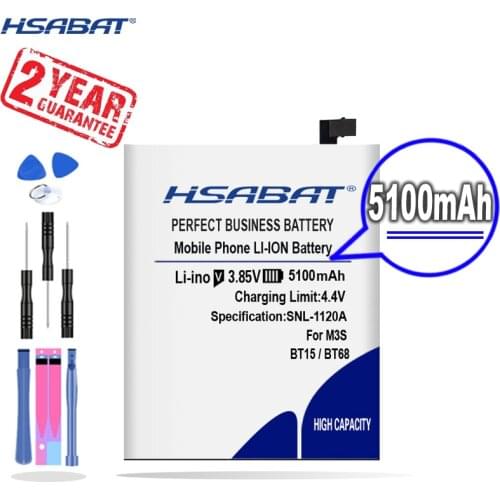 New Arrival [ HSABAT ] 5100mAh BT15 Replacement Battery for Meizu M3 M3S / M3S mini Y685Q M688Q M688C M688M M688U