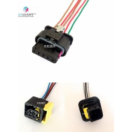 Nitrogen Oxygen Sensor Connector Flat 5 pin Square 4 pin Plug socket for Bosch Cummins