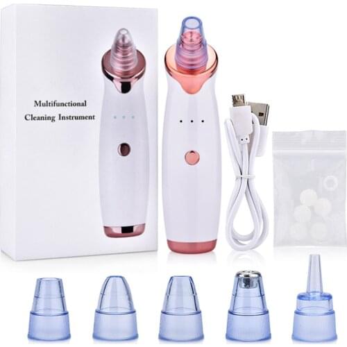 Electric Blackhead remover Face Nose Vacuum Pore Cleanser Acne Pimple Suction Tool USB Rechargeable Skin Care Machine