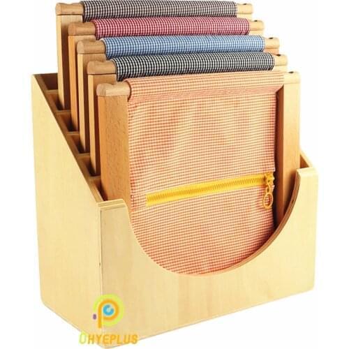 Wooden Dressing Frame Montessori Practical Material for Basic Skill Exercises Preschool Early Educational Toys