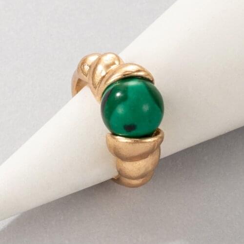 Tocona Luxury Beaded Ring for Women Men New Trenedy Gold Silver Color Alloy Metal Wedding Jewelry Accessories Anillo 19874