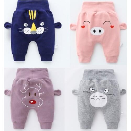 Baby Pants Boys Trousers Cute Cartoon Cotton Autumn 2020 Toddler Costume Infant Pants Casual High Waist Pants For Baby Girls