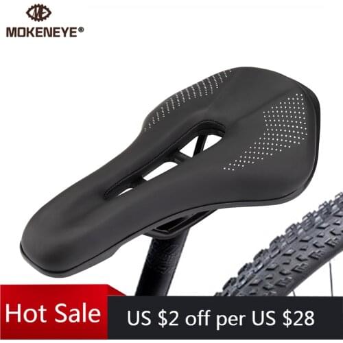 Bicycle Saddle Seat Mountain Road Steel Rails Bike Cushion For Men Skid-proof Soft Breathable PU Leather MTB Cycling Saddles