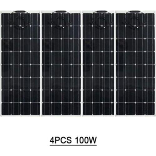 Solar panel from China, solar kits, solar power 400w is 4 pcs of module 100W flexible solar panel, Suit for 12V system kit