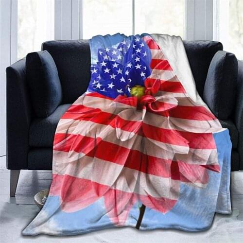 As Flag Of USA Navajo Cubre Throw Blanket 3D Print Sherpa Super Comfortable Nordic Manta Sonic