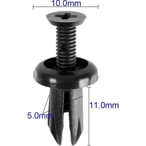 50PCS Mixed Auto Fastener Vehicle Car Bumper Clips Retainer Fastener Rivet Door Panel Fender Liner Universal Fit for Car