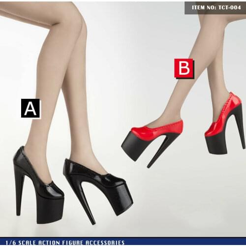 1/6th Female High Heel Shoes Model for 12" Action Figure