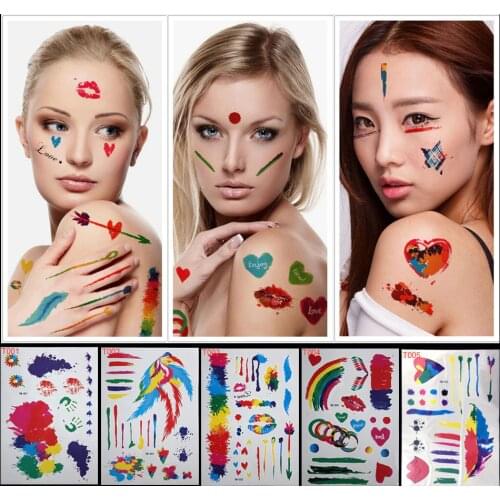 1pcs Flash Tattoo Color Face Body Paint Oil Painting Art Make Up Halloween Party Fancy Dress Makeup Tools