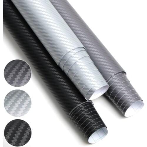 127cmx15cm 3D 3M Auto Carbon Fiber Vinyl Film Carbon Car Wrap Sheet Roll Film Paper Motorcycle Car Stickers Decal Car Styling