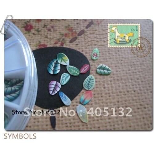 #2 Leaf Mix Free Shipping 200pcs/Wheel 5mm 12 Shapes of Lovely Leaves Polymer Clay Slices Wheel