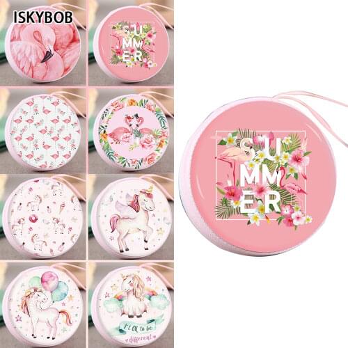 2021 New Fashion Cute Kids Coin Purse Small Women Coin Pockets Beautiful Printing Purse Animal Flower Coin Bags Girls Coin Bags