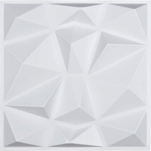 30x30cm Home Decor 3D Wall Panels Relief Art Living Room Kitchen Bedroom Diamond Design Pack of 33 Tiles