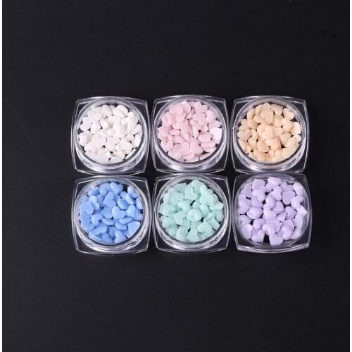 40pcs Love Heart Nail Rhinstones Colorful Stones Gems For Nail Art Decoration Manicure Tips Strass Nail Art Accessory