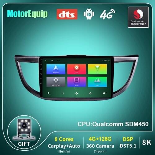 48 EQ DSP Car Radio For Honda CRV CR-V 2012-2016 Autoradio With GPS Navigation Multimedia Player Carplay Android Auto 4G WiFi BT