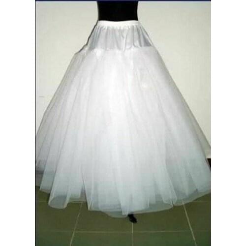 White Multilayer Wedding Crinoline Petticoat Underskirt 2022
