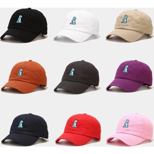 New Cartoon Little Dinosaur Embroidered Hat Mens Adjustable Baseball Cap Casual Leisure Hats Fashion Boy Snapback Hat Caps