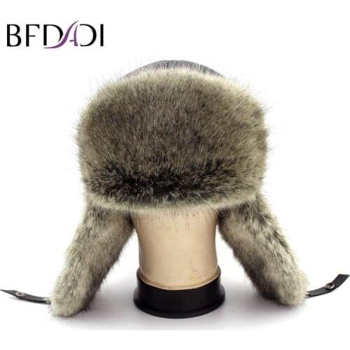 BFDADI 2020 Winter Warm Proof Trapper Hat, Russian Hat, Sport Outdoor Earflaps Bomber Caps For Men Free Shipping
