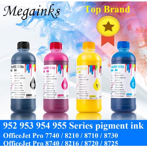 500ML 953 953XL Refill CISS ink kits For HP OfficeJet Pro 7720 7740 8710 8715 8720 8730 8740 8210 8216 8725 printer pigment ink