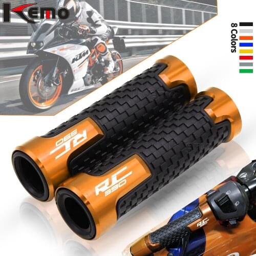 For RC390 RC 390 rc390 7/8" 22mm Motorcycle Accessories CNC Aluminum Handlebar Hand Grips Handle Bar End Grip
