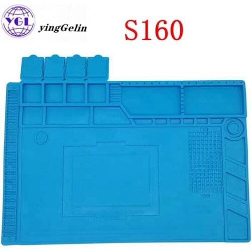 S160 soldering mat 45CMX30CM Repair Pad Insulation Heat-Resistant Work Pad Desk Platform for BGA Soldering Station