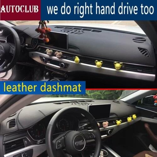 For Audi a4 a5 b9 avant 2016 2017 2018 2019 Leather Dashmat Dashboard Cover Pad Dash Mat SunShade Carpet Custom Cover LHD+RHD