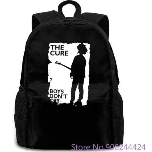 The Cure Boys Don't Cry Grey Image Black New Official Band Print Brand Adult women men backpack laptop travel school adult