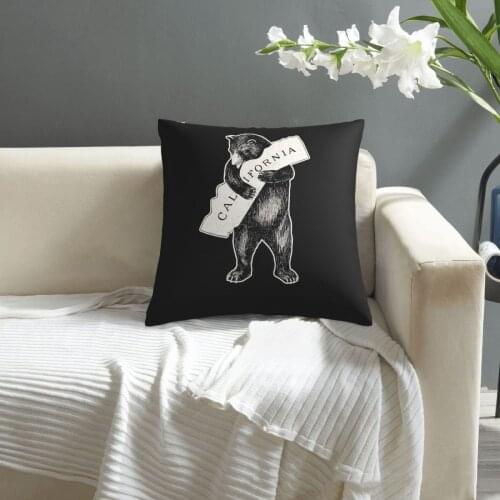 Cali Bear Hug I Love California Grizzly Bear Pismo Beach pillowcase printed cushion cover sofa waist pillow pillow cover