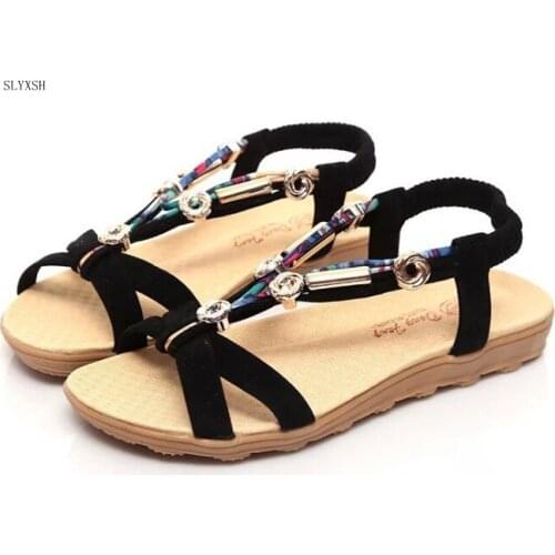 Fashion Women Sandals Summer Wedges Womens Sandals Platform Lace Belt Bow Flip Flops open toe high-heeled Women shoes Female
