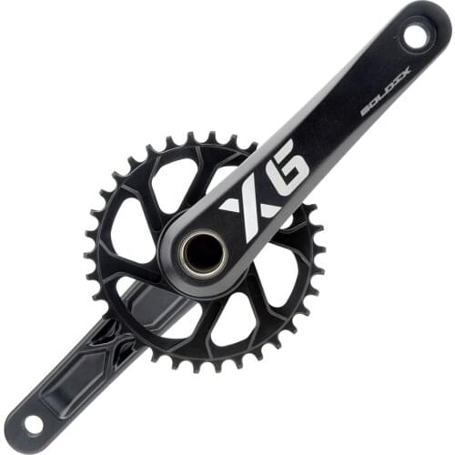 Fahrrad Kurbel New GOLDIX MTB Bike GXP Kurbel Aluminium Legierung Mit Boden Kurbel 170 175 Crank Platte Rot 32 T 34 T 36 T 38 T