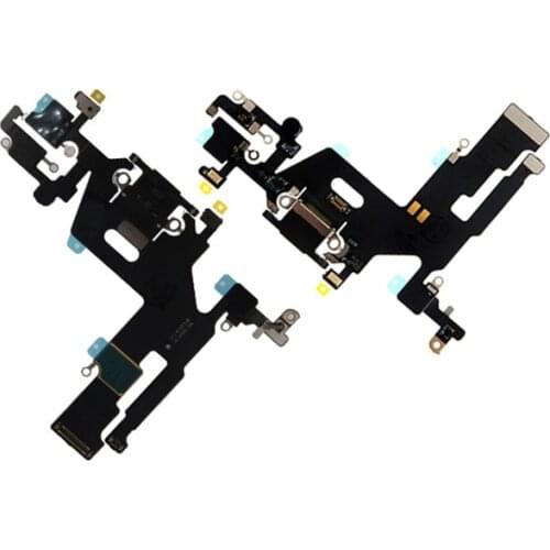 Original USB Charging Port dock Flex cable For iphone 11 Charger plug module Connector Ribbon Replacement parts