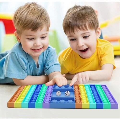 Simple Dimple Fidget Toys Stress Relief Silicone Push Bubble Gadget Toys Special Needs Autism Colored Dice поп ит антистресс Kid