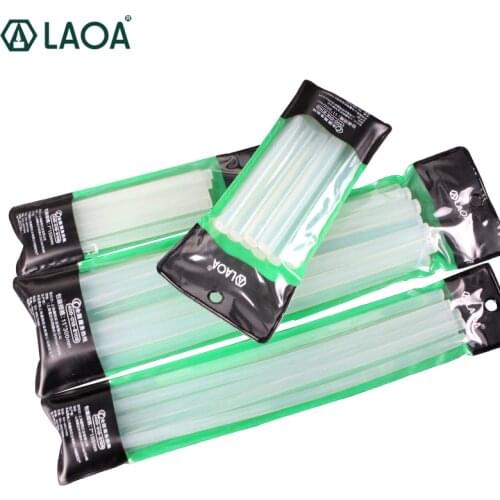 LAOA 10pcs 7mm/11mm Translucent Hot Melt Glue Sticks For Glue Gun Craft Album Tools