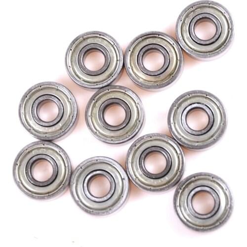 10Pcs 624ZZ 4mmx13mmx5mm 624Z Radial Ball Bearings 3D Printer Reprap Sealed Metal Shielded Metric Radial Ball Bearing Model