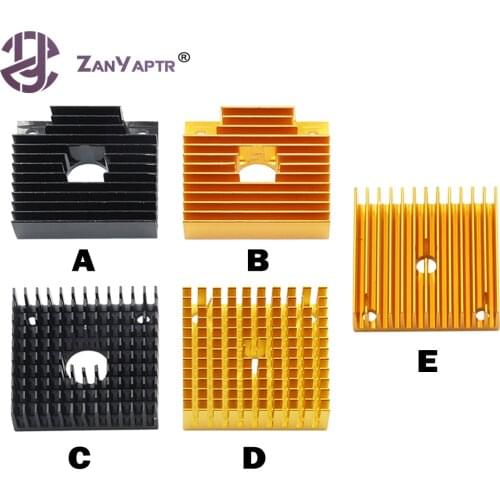 1Pc 3D Printer Heat Sink MK7 MK8 Extruder Aluminum Block For MK7 Extruder MK8 40x40x11mm