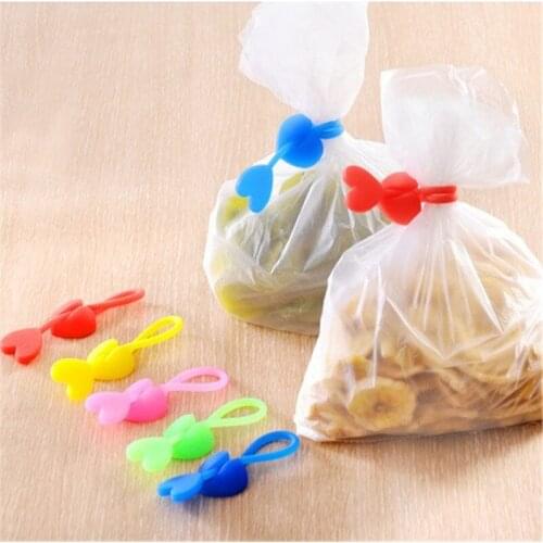 Family Home Green Loving Silicone Plastic Food Bag Sealing Clip Tie Beam Port Bundling Multiple Installation 1000pcs/lot