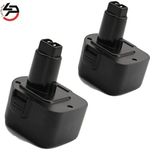 2pcs Replacement Power Tool Battery for Dewalt DE9074 DC9071 DE9037 DE9071 DE9074 DE9075 DW9072 DW9071 12V 3000mah Ni-MH