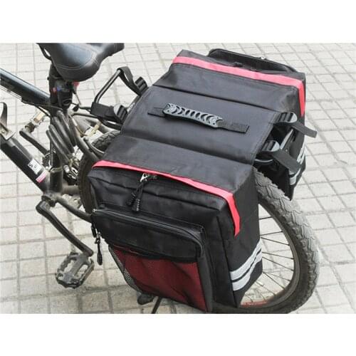 MTB Bicycle Carrier Bag Rear Rack Bike Trunk Bag Luggage Pannier Back Seat Double Side Cycling Bycicle Bag Durable Travel