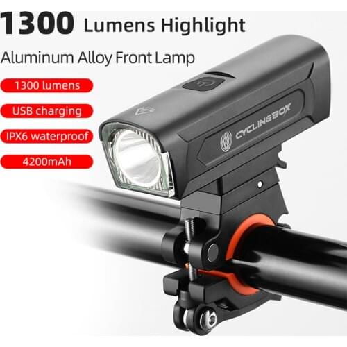 Bicycle Light Flashlight Computer/Horn Bike Front Light IPX4 Waterproof Aluminum Ultralight Flashlight Bike Light Accessories