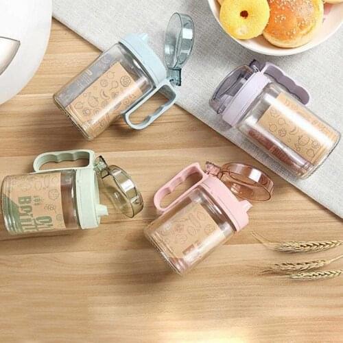1pc Glass Kitchen Oil & Vinegar Storage Dispenser Leak-proof Soy Sauce Cruet Glass