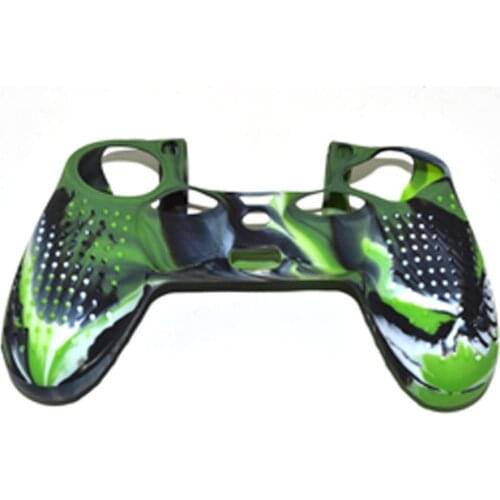 100PCS Camo Camouflage Silicone Protection Cover Case silicone sleeve for Playstation 4 Joystick for PS4 Controller