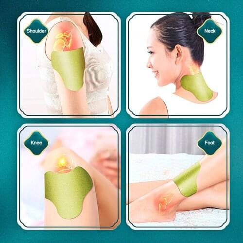 12pcs/Box Moxibustion Plaster Lumbar Pain Relief Patch Wormwood Sticker Warming Meridians Patches Moxa Lumbar Vertebra Stickers