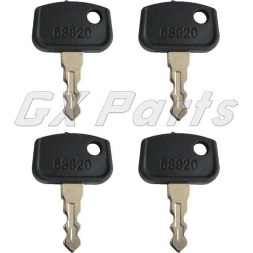 4PCS Ignition Keys PL501-68920 68920 for for Kubota B26 Kubota RTV 900 Keys Kubota RTV UTV Utility Vehicles B BX F GR ZD RTV500