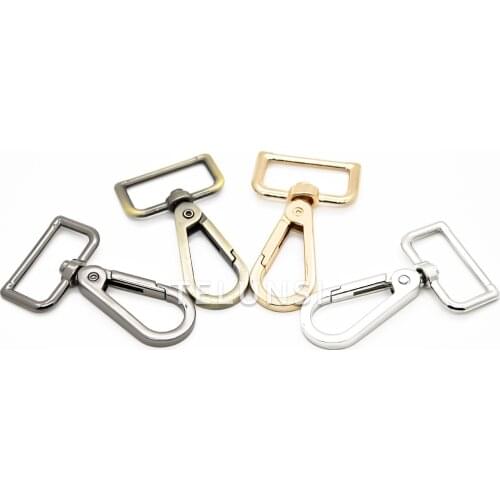5pcs Metal Swivel Lobster Clasps Purse Bag Clips Trigger Snap Hook for Straps Bags Belting DIY Leathercraft (1inch/25mm)