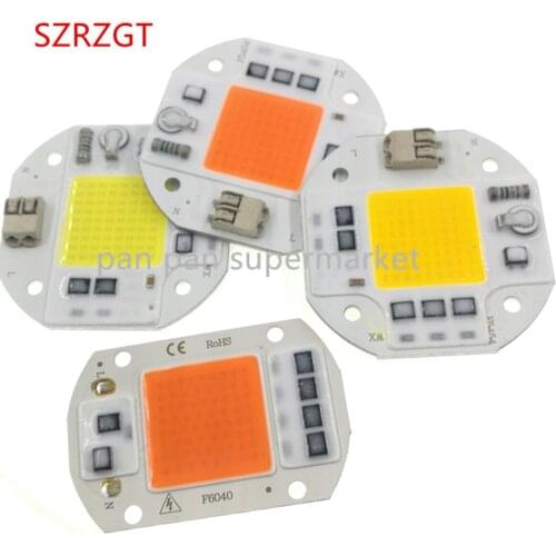 AC220V 50W cob led grow light chip full spectrum 6000k 3500k 380-840nm for Indoor Plant Seedling Grow and Flower