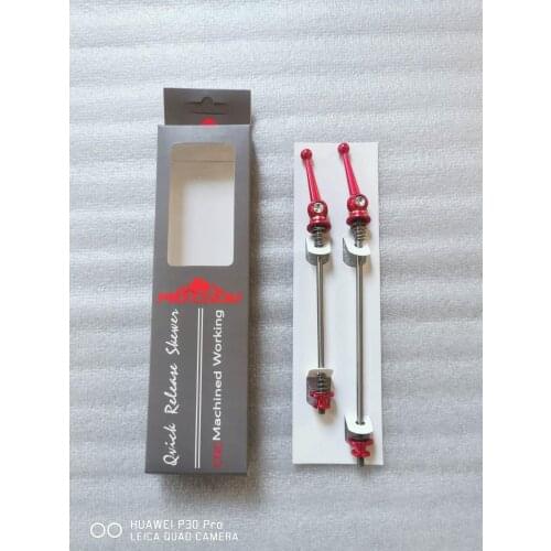 Bicycle quick release skewers, 7075 Titanium CNC Quick Release Ti wheel Titanium skewers
