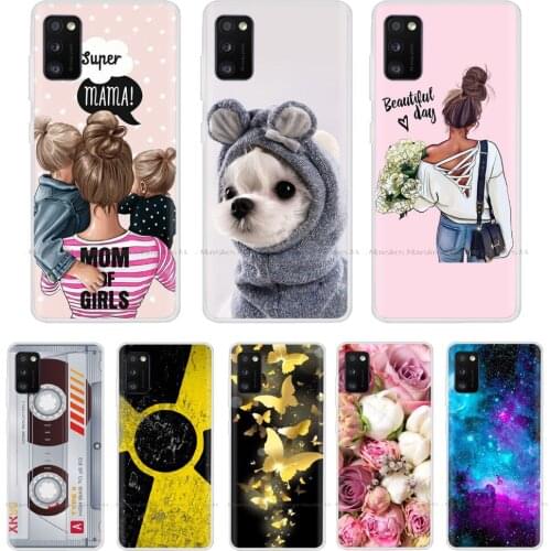 Painted Phone Case for Samsung A41 Case Soft TPU Silicone Back Cover Coque for Samsung Galaxy A41 A51 A71 A50 Cases Cover Shell